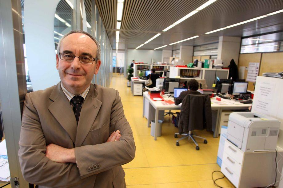Josep Marigó a la seu de Dipsalut, l'any 2011