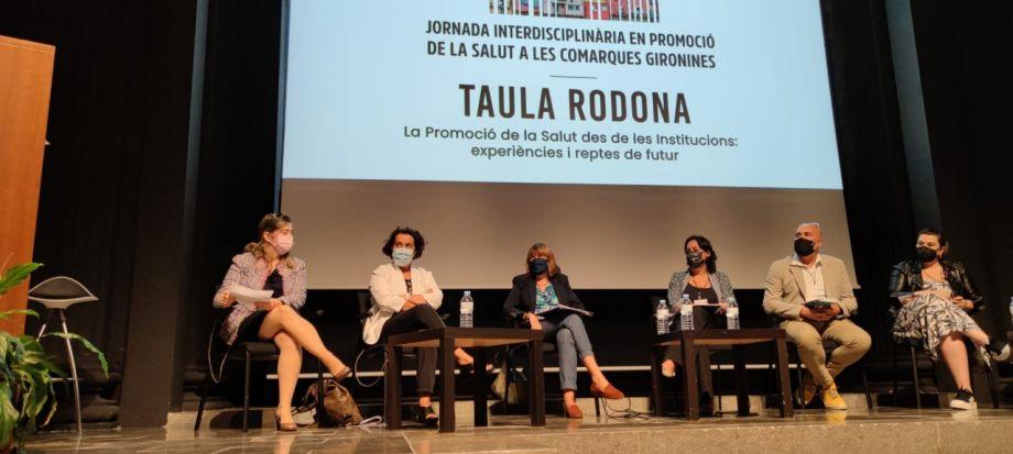 Imatge de la taula rodona de la Jornada, celebrada aquest 2 d'octubre a Girona. Cedida per A.Mallol